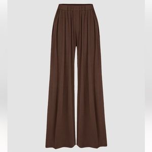 Solid elastic waist band wide leg pants from Cider; tik tok viral cider pants